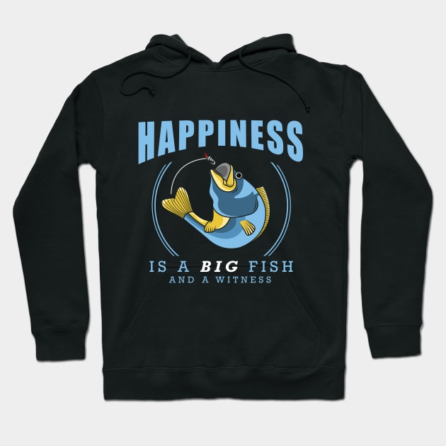 Happiness is a big fish Hoodie by Markus Schnabel